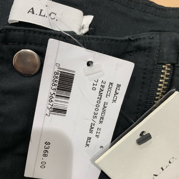 A.C.L Zander zippier Black Intermix Pants Sz 6 NWT - Picture 6 of 8